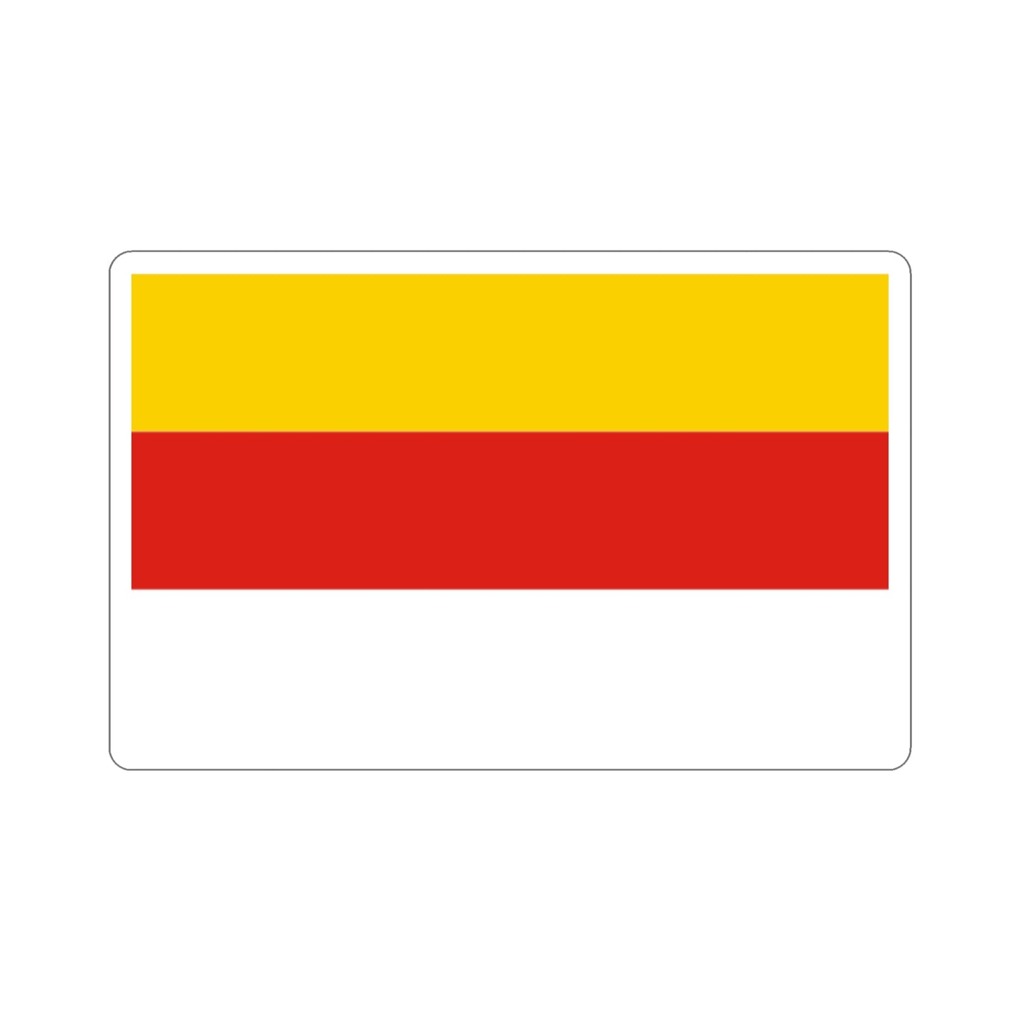 Flag of Grudziądz Poland STICKER Vinyl Die-Cut Decal-2 Inch-The Sticker Space