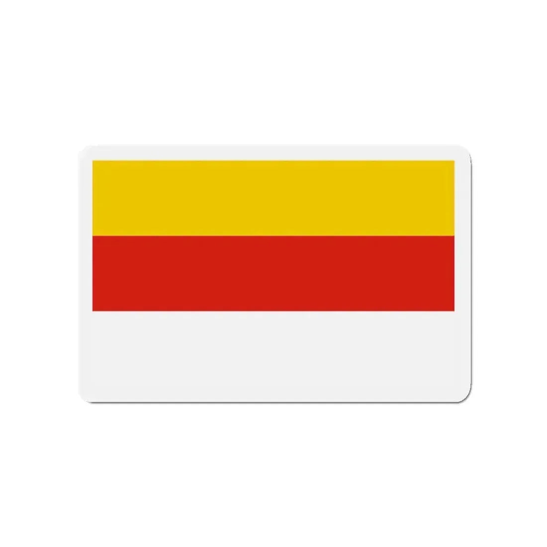 Flag of Grudziądz Poland - Refrigerator Magnet 3 Inch - The Sticker Space
