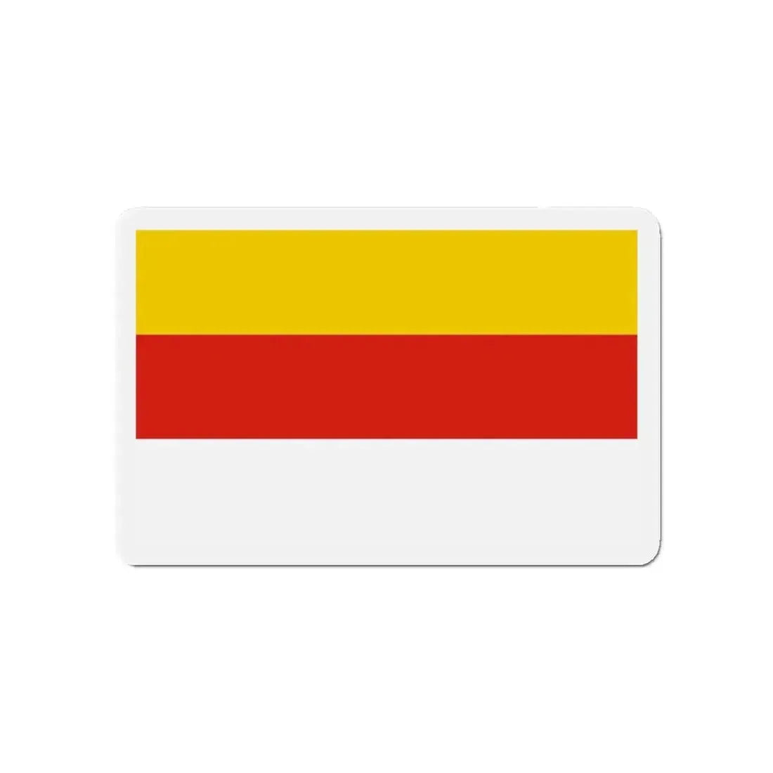 Flag of Grudziądz Poland - Refrigerator Magnet 4 Inch - The Sticker Space