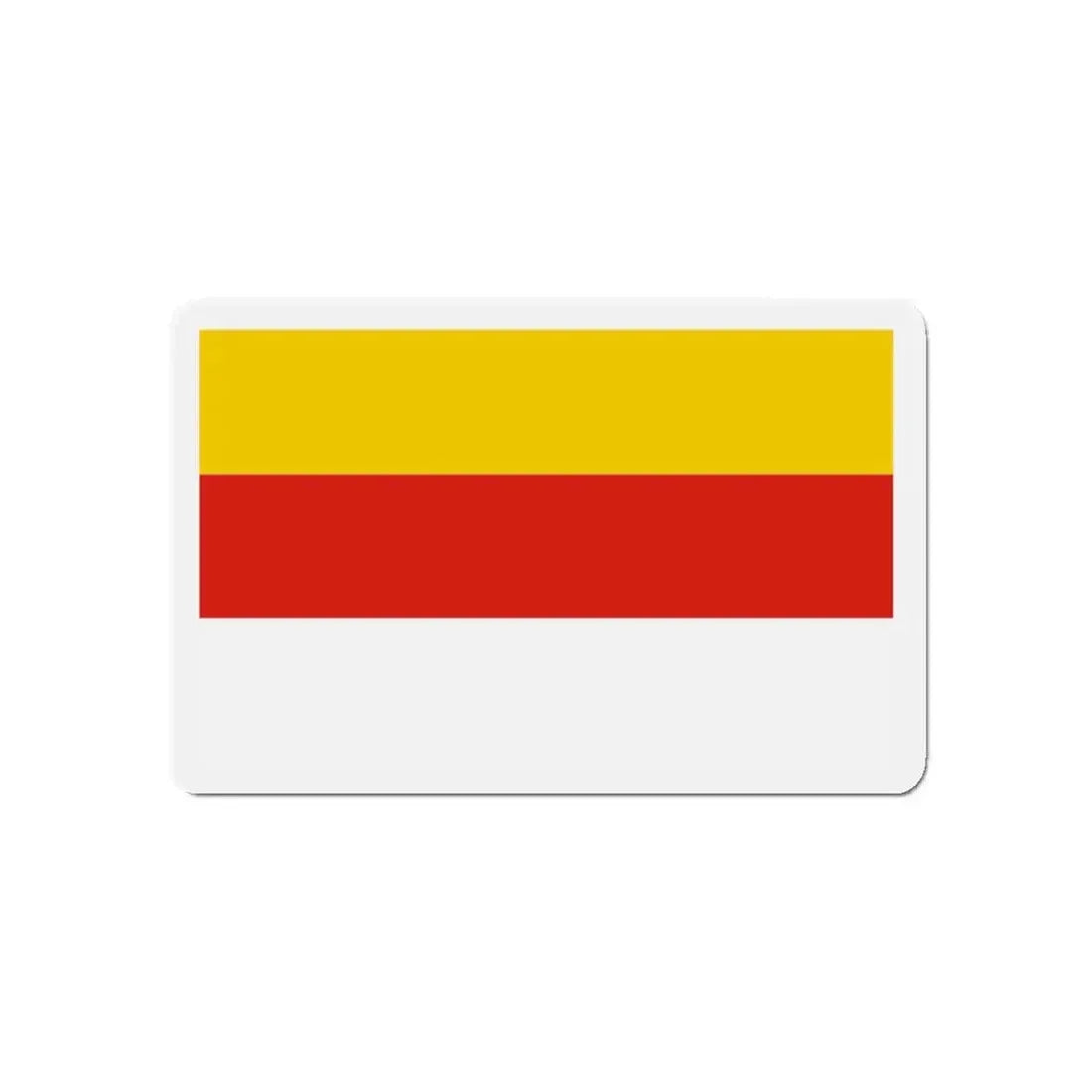 Flag of Grudziądz Poland - Refrigerator Magnet 5 Inch - The Sticker Space