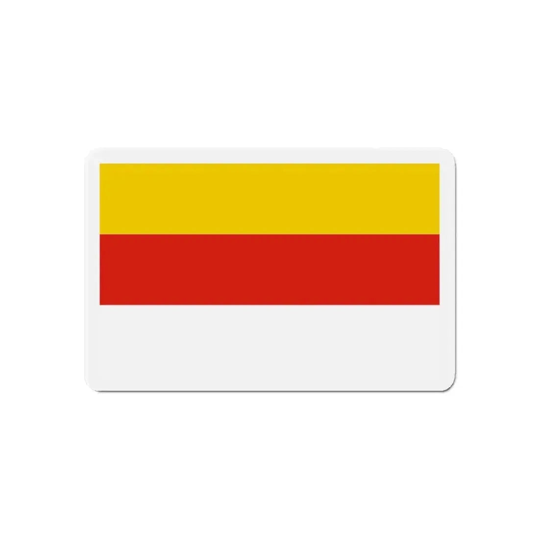 Flag of Grudziądz Poland - Refrigerator Magnet 6 Inch - The Sticker Space