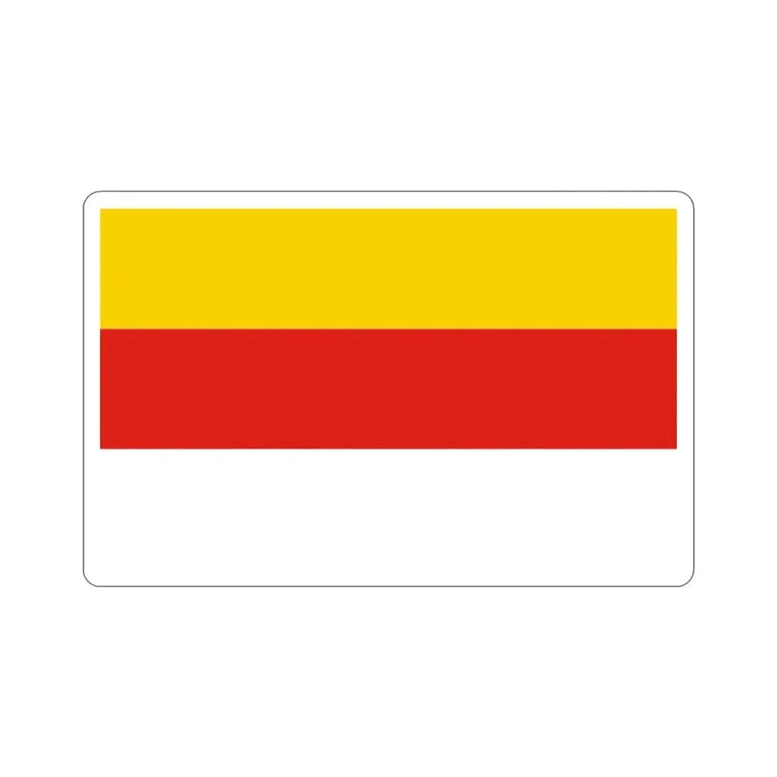 Flag of Grudziądz Poland STICKER Vinyl Die-Cut Decal 2 Inch - The Sticker Space
