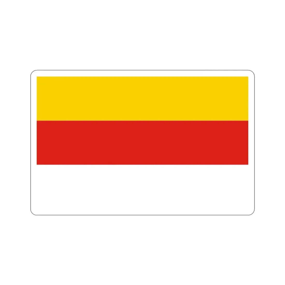 Flag of Grudziądz Poland STICKER Vinyl Die-Cut Decal 2 Inch - The Sticker Space