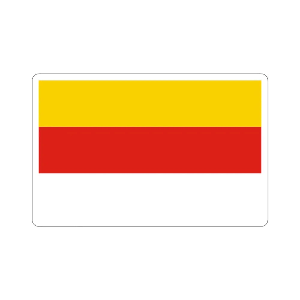Flag of Grudziądz Poland STICKER Vinyl Die-Cut Decal 3 Inch - The Sticker Space