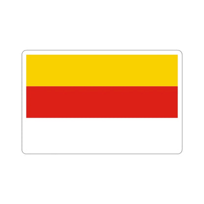 Flag of Grudziądz Poland STICKER Vinyl Die-Cut Decal 3 Inch - The Sticker Space
