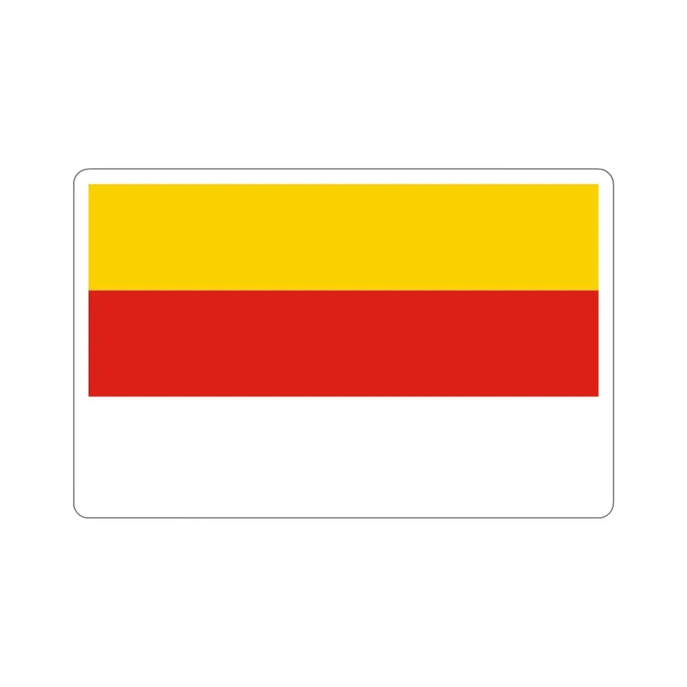 Flag of Grudziądz Poland STICKER Vinyl Die-Cut Decal 4 Inch - The Sticker Space
