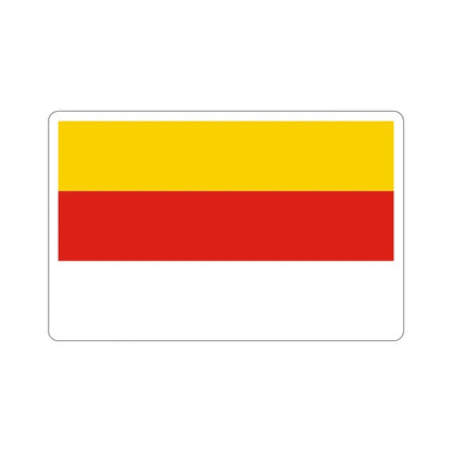 Flag of Grudziądz Poland STICKER Vinyl Die-Cut Decal 4 Inch - The Sticker Space