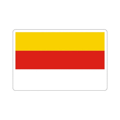 Flag of Grudziądz Poland STICKER Vinyl Die-Cut Decal 4 Inch - The Sticker Space