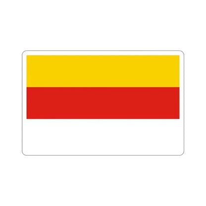 Flag of Grudziądz Poland STICKER Vinyl Die-Cut Decal 6 Inch - The Sticker Space