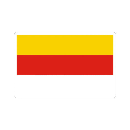 Flag of Grudziądz Poland STICKER Vinyl Die-Cut Decal 6 Inch - The Sticker Space