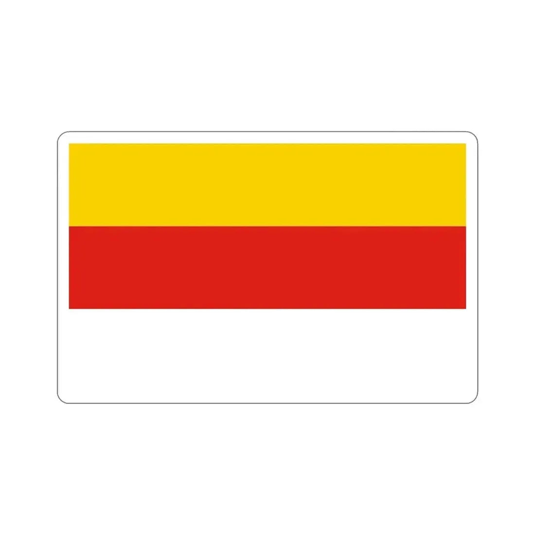 Flag of Grudziądz Poland STICKER Vinyl Die-Cut Decal - The Sticker Space