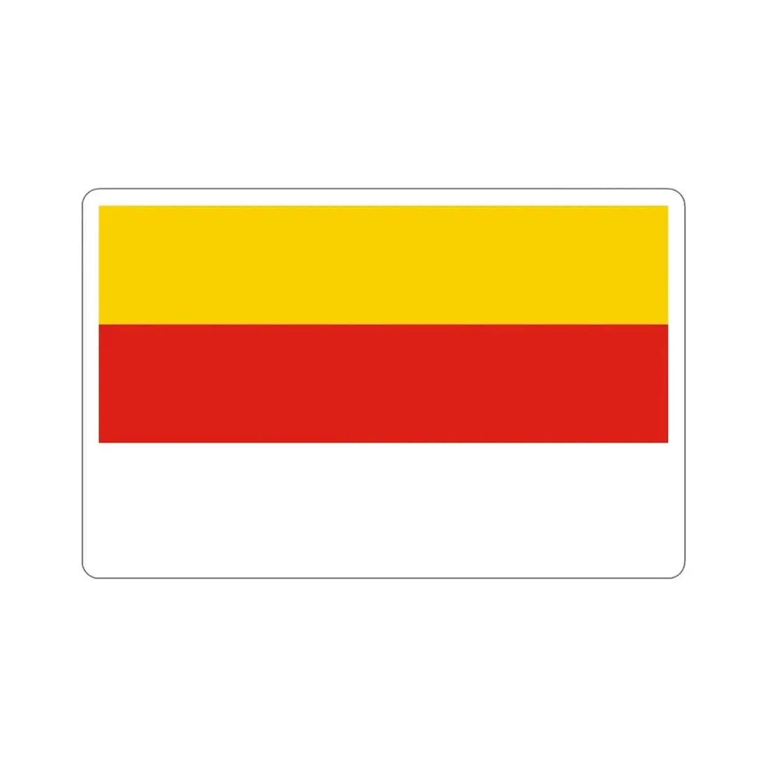 Flag of Grudziądz Poland STICKER Vinyl Die-Cut Decal - The Sticker Space
