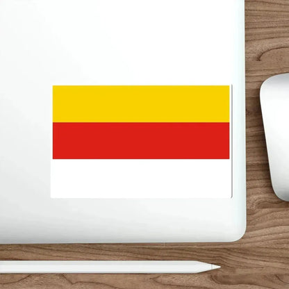 Flag of Grudziądz Poland STICKER Vinyl Die-Cut Decal - The Sticker Space