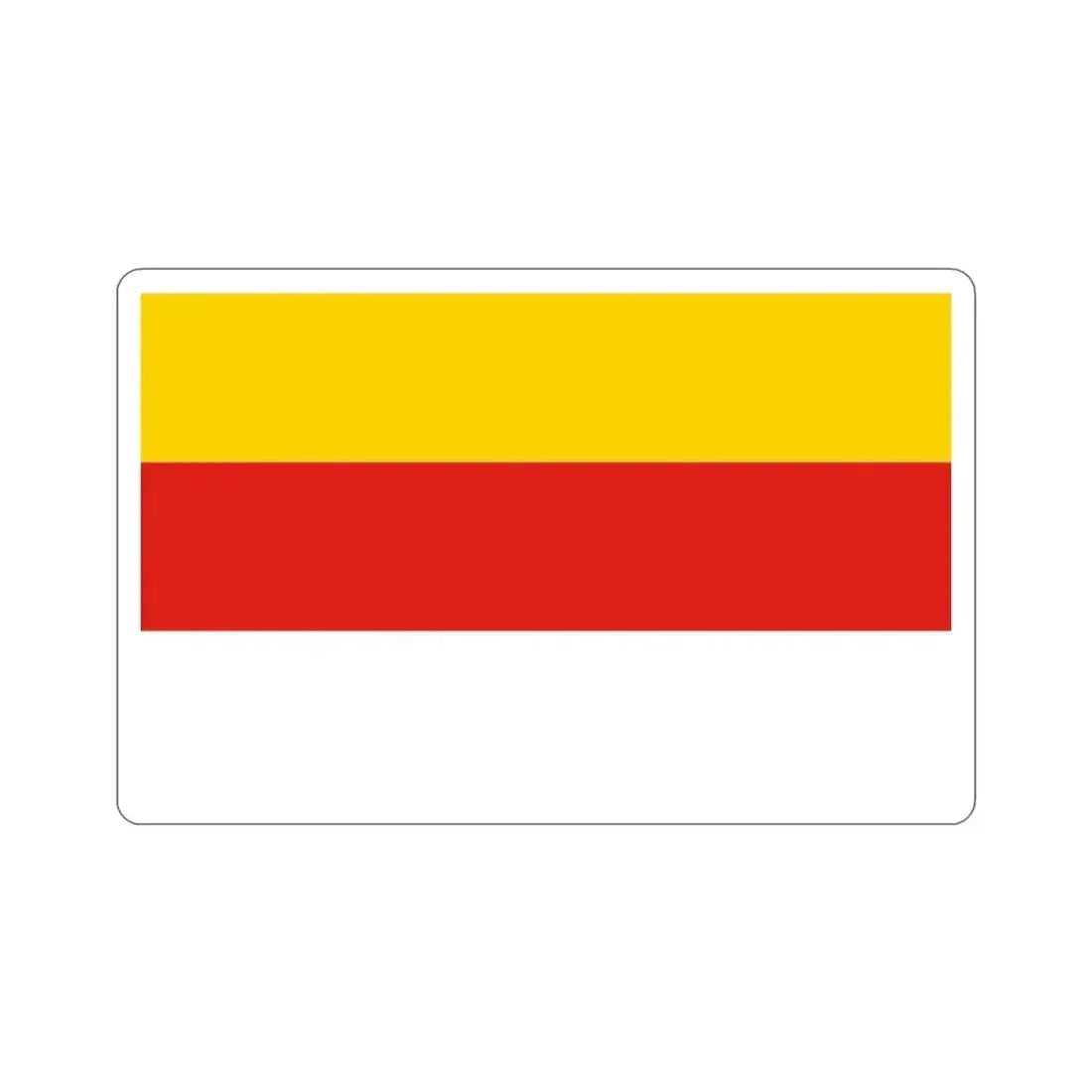 Flag of Grudziądz Poland STICKER Vinyl Die-Cut Decal - The Sticker Space