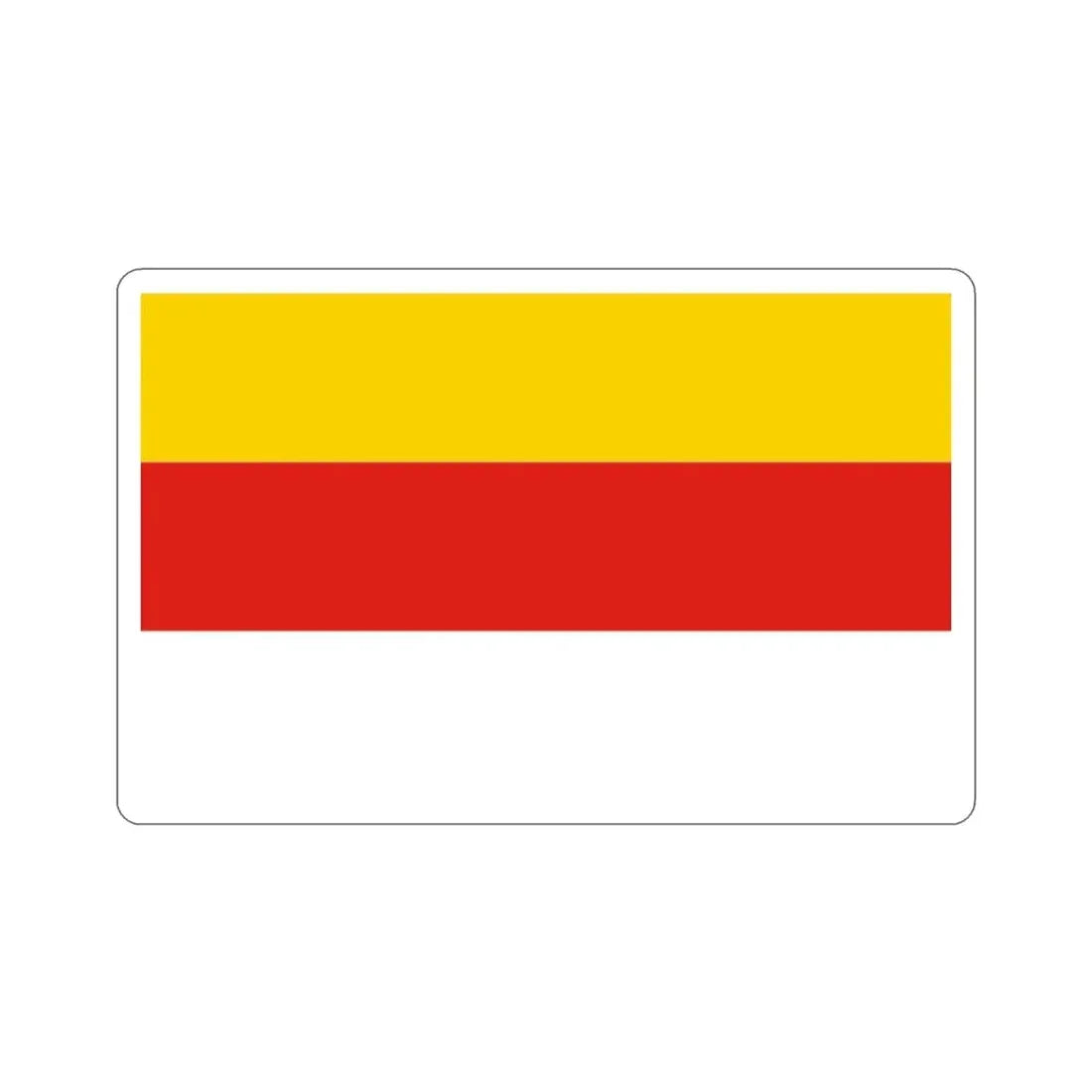 Flag of Grudziądz Poland STICKER Vinyl Die-Cut Decal - The Sticker Space