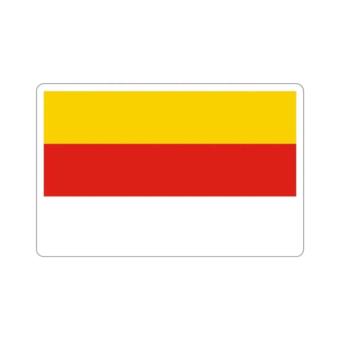 Flag of Grudziądz Poland STICKER Vinyl Die-Cut Decal - The Sticker Space