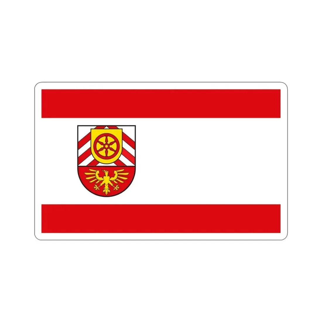 Flag of Gütersloh Germany STICKER Vinyl Die-Cut Decal 3 Inch - The Sticker Space