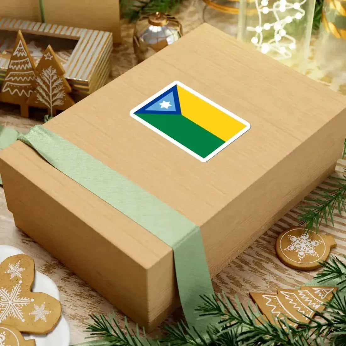 Flag of Guachapala (Ecuador) STICKER Vinyl Kiss-Cut Decal - The Sticker Space