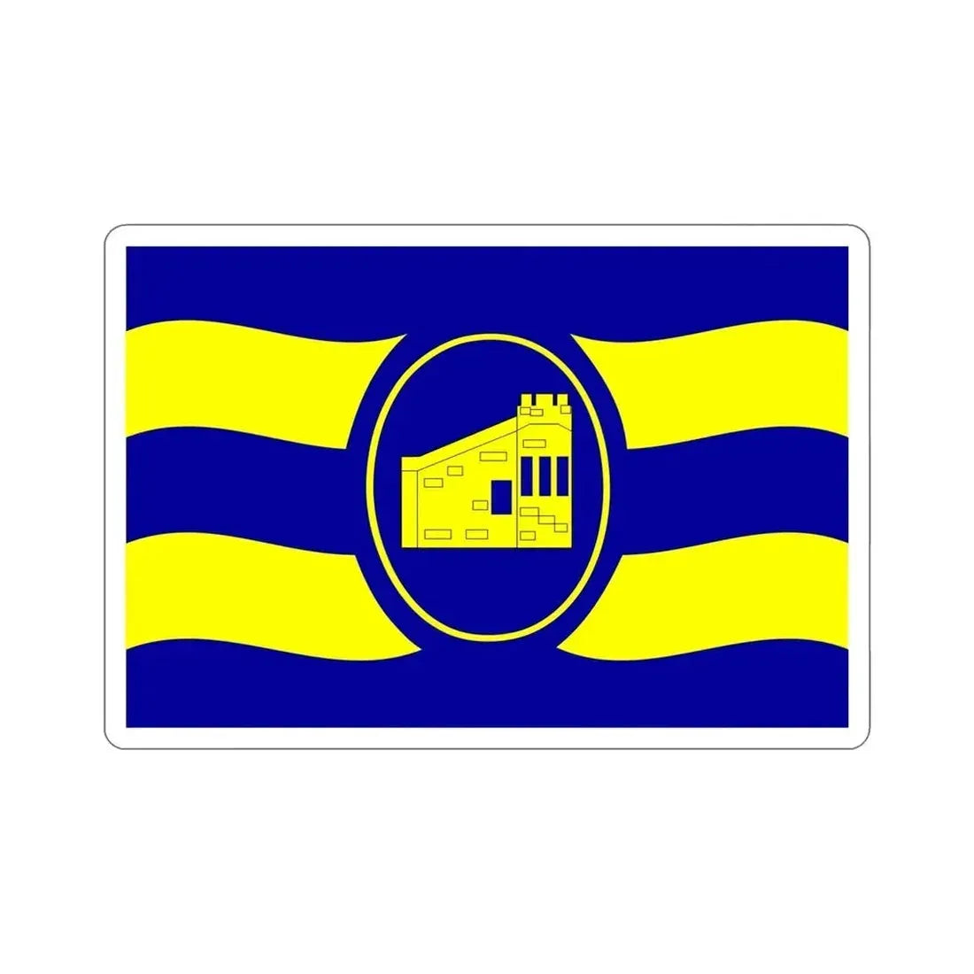 Flag of Guanica Puerto Rico STICKER Vinyl Die-Cut Decal - The Sticker Space
