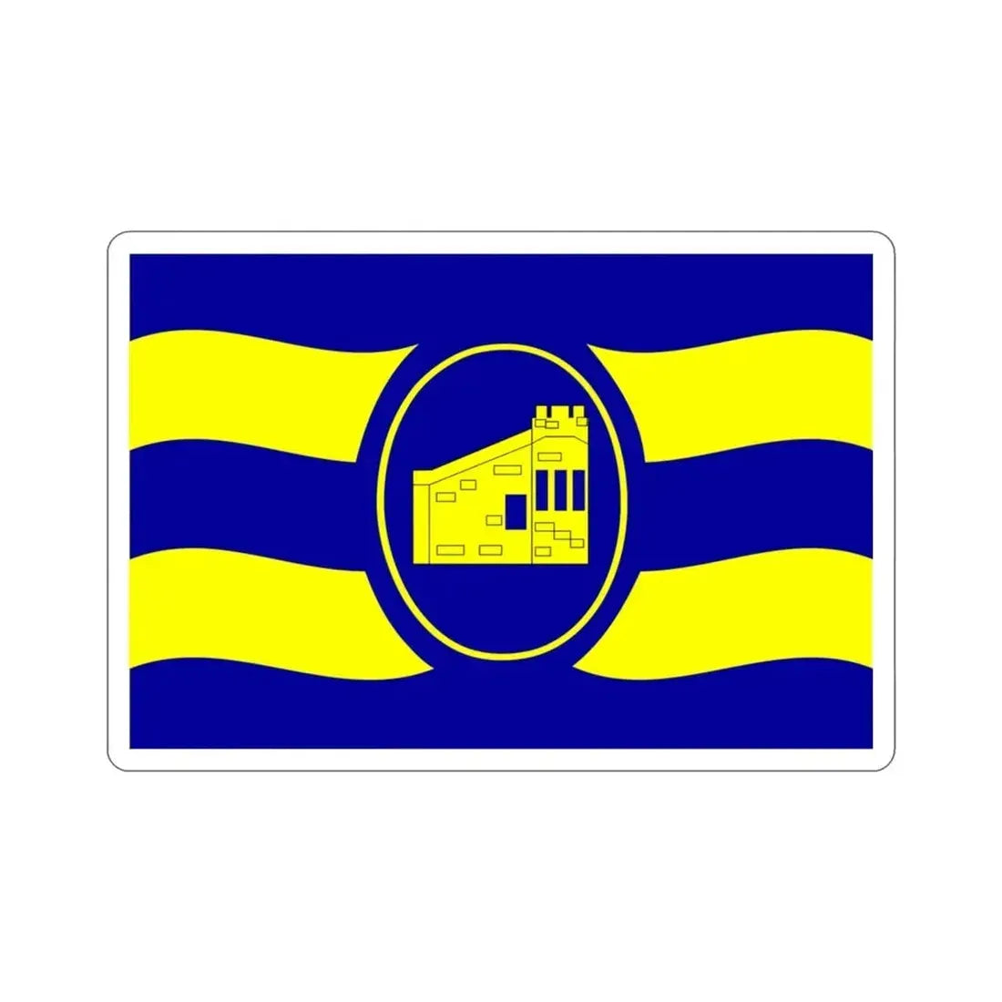 Flag of Guanica Puerto Rico STICKER Vinyl Die-Cut Decal - The Sticker Space