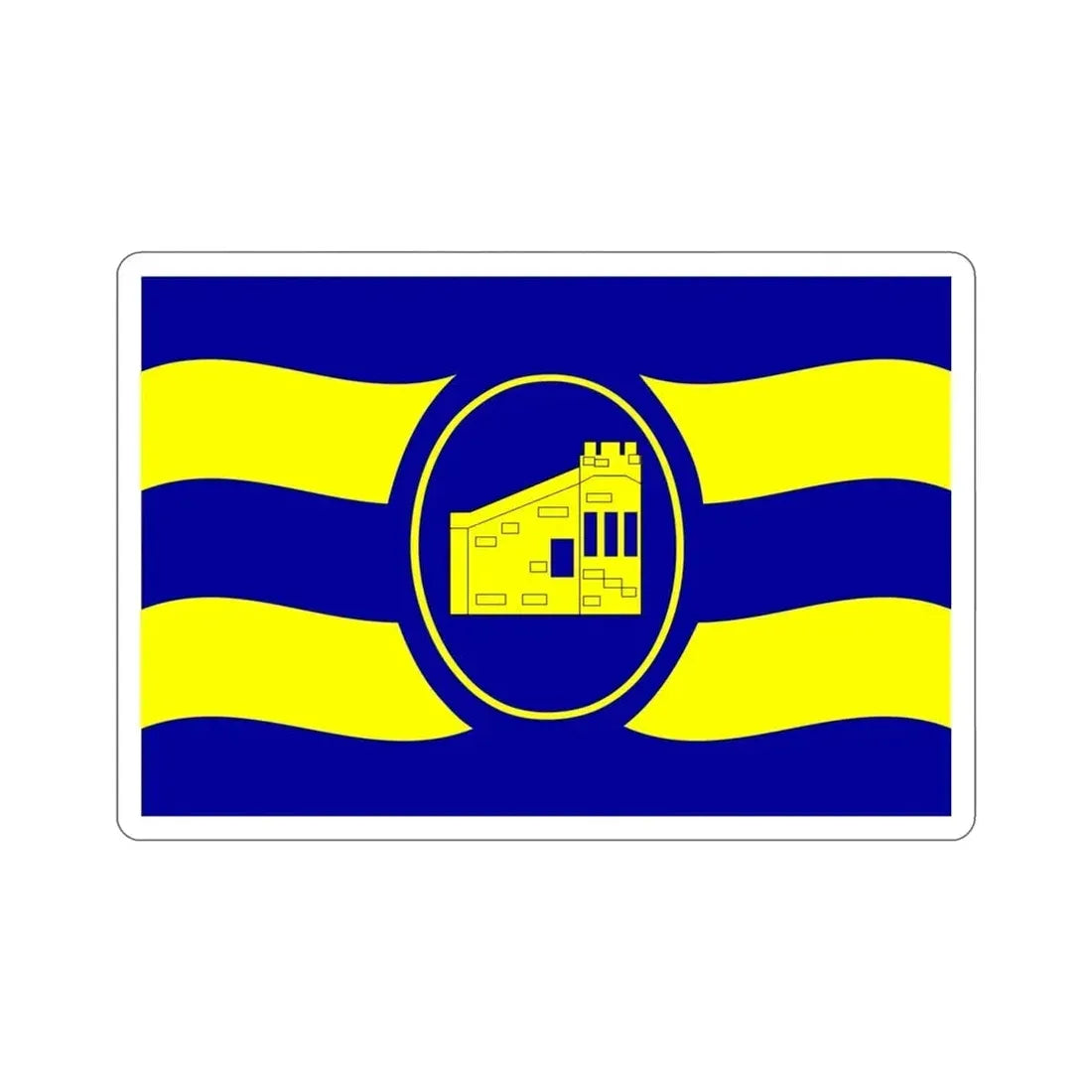 Flag of Guanica Puerto Rico STICKER Vinyl Die-Cut Decal - The Sticker Space