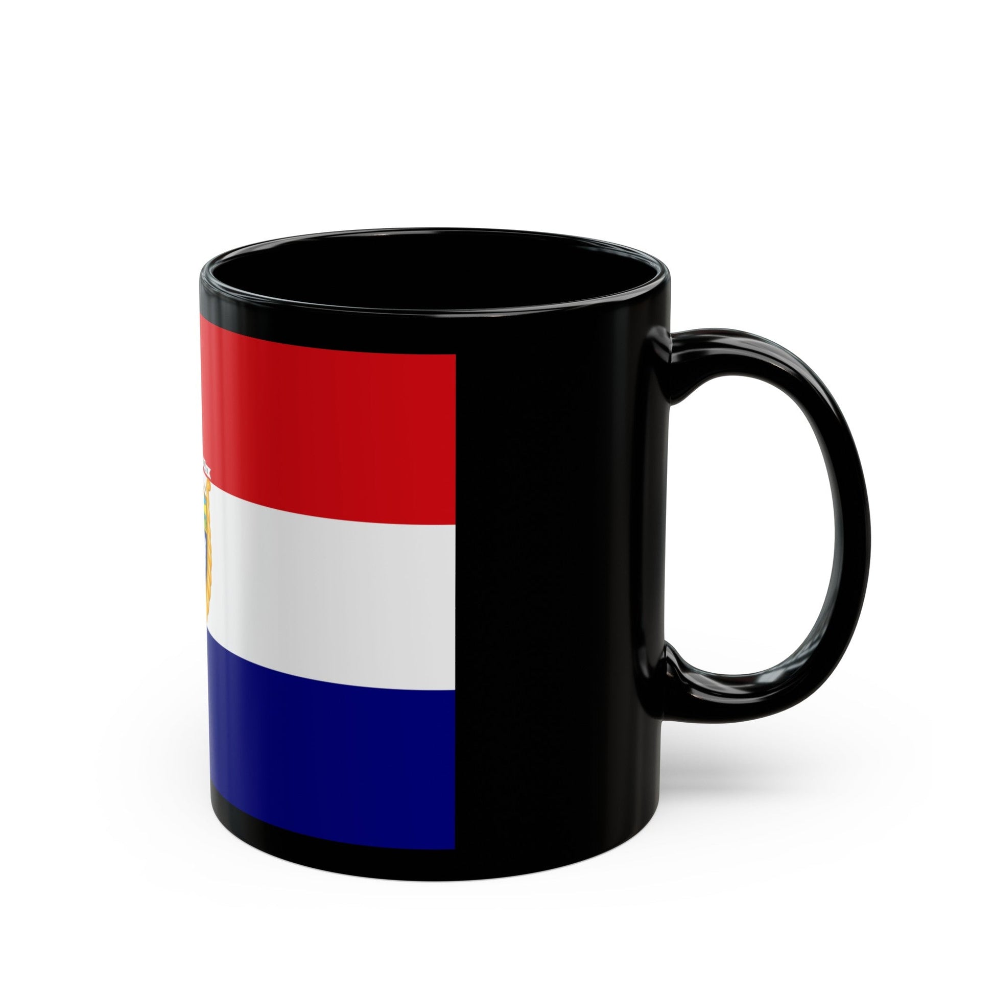 Flag of Guaranda Ecuador - Black Coffee Mug-The Sticker Space