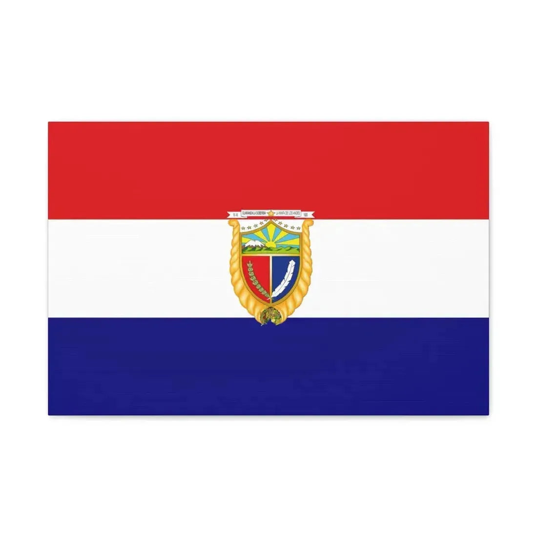 Flag of Guaranda Ecuador - Canvas Wall Art 24″ x 16″ 1.25" - The Sticker Space