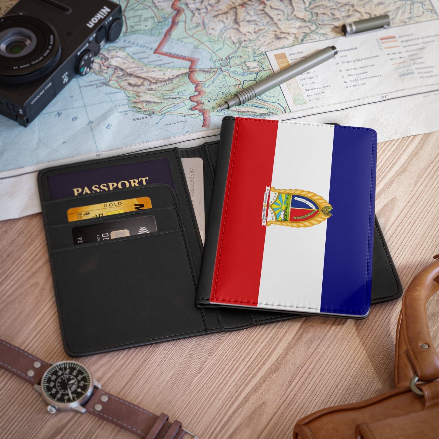 Flag of Guaranda Ecuador - Passport Holder-3.9" x 5.8"-The Sticker Space