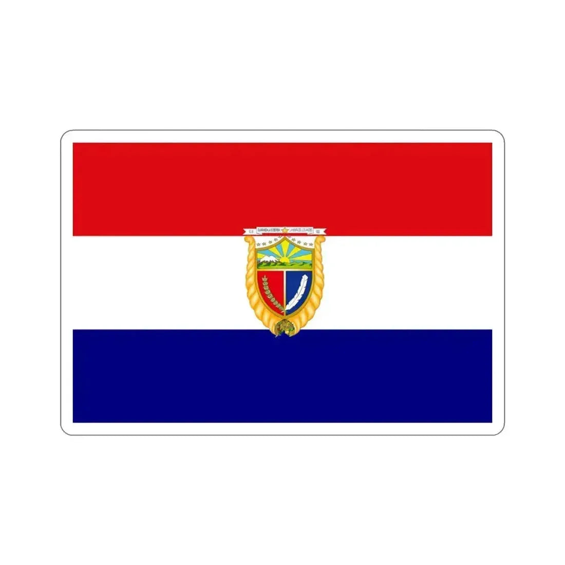 Flag of Guaranda Ecuador STICKER Vinyl Die-Cut Decal 3 Inch - The Sticker Space