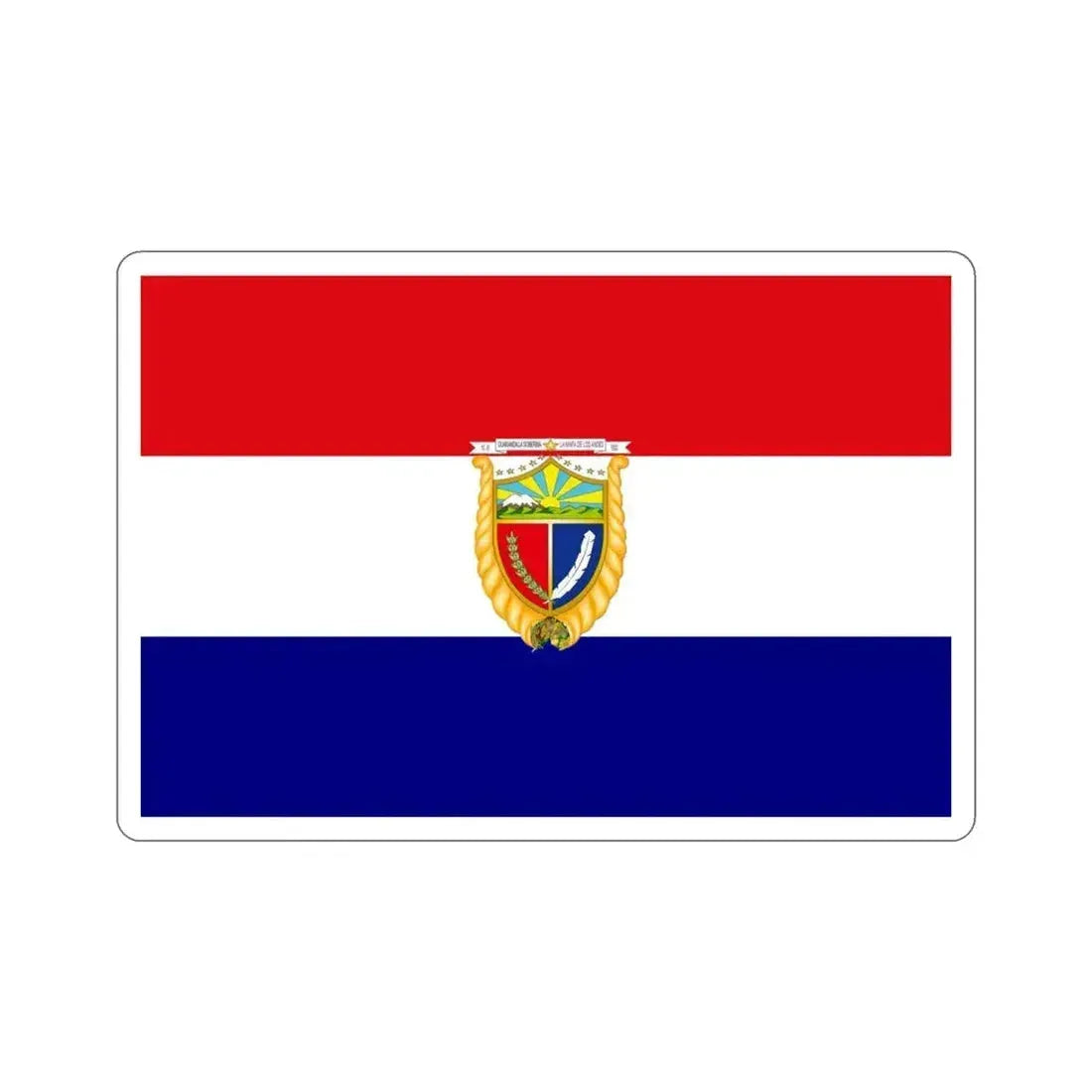 Flag of Guaranda Ecuador STICKER Vinyl Die-Cut Decal 4 Inch - The Sticker Space