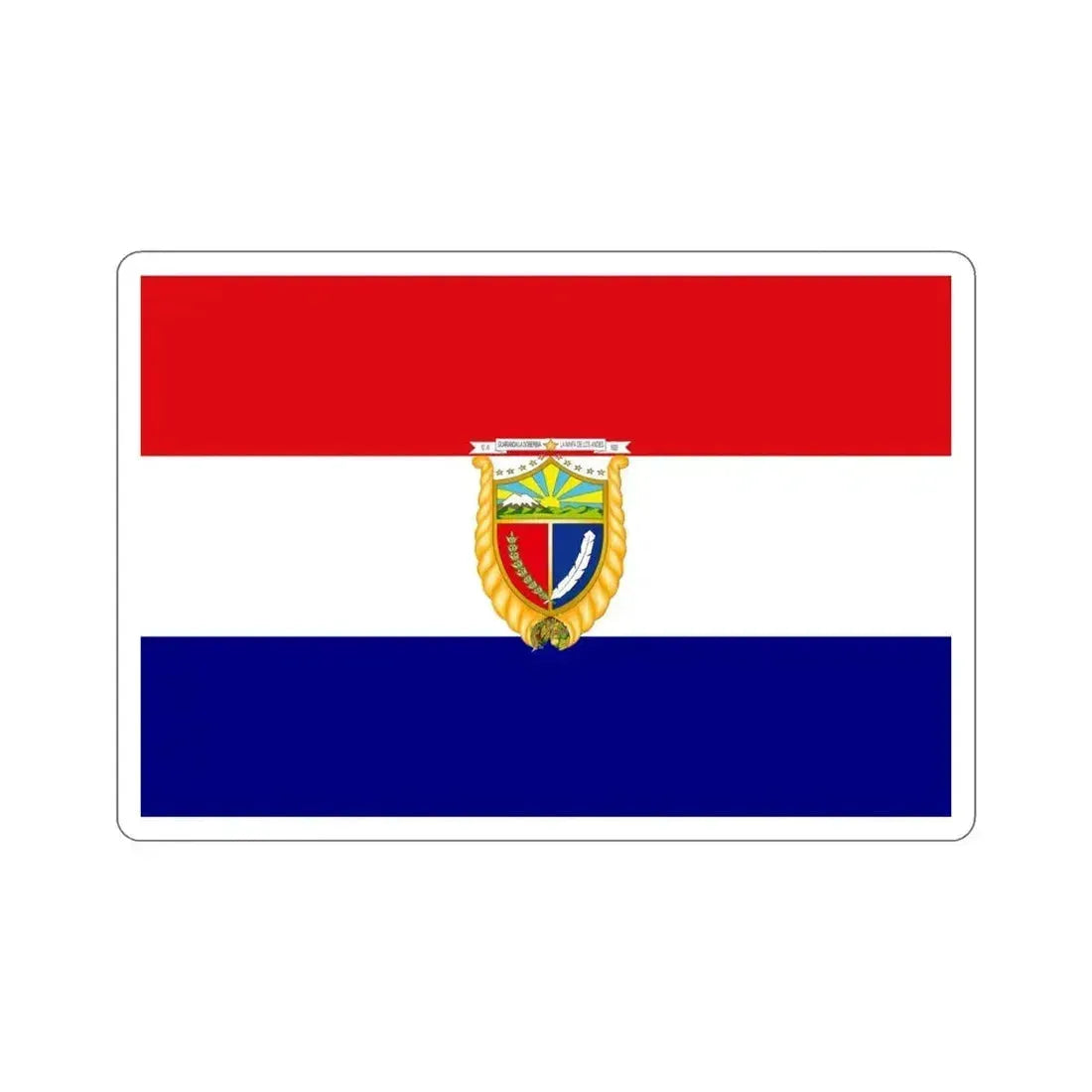 Flag of Guaranda Ecuador STICKER Vinyl Die-Cut Decal 5 Inch - The Sticker Space