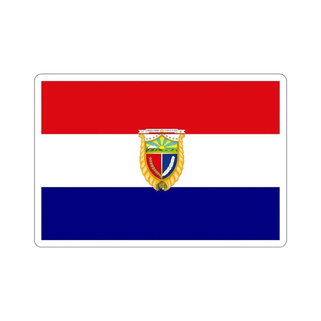 Flag of Guaranda Ecuador STICKER Vinyl Die-Cut Decal 6 Inch - The Sticker Space