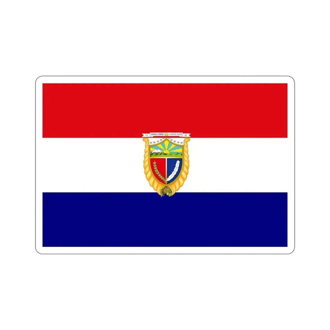 Flag of Guaranda Ecuador STICKER Vinyl Die-Cut Decal - The Sticker Space