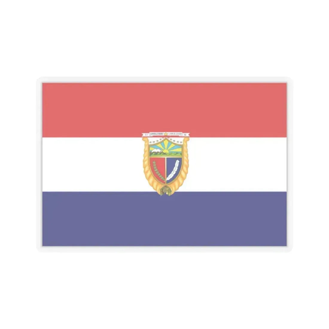 Flag of Guaranda Ecuador - STICKER Vinyl Kiss-Cut Decal 2 Inch Transparent - The Sticker Space