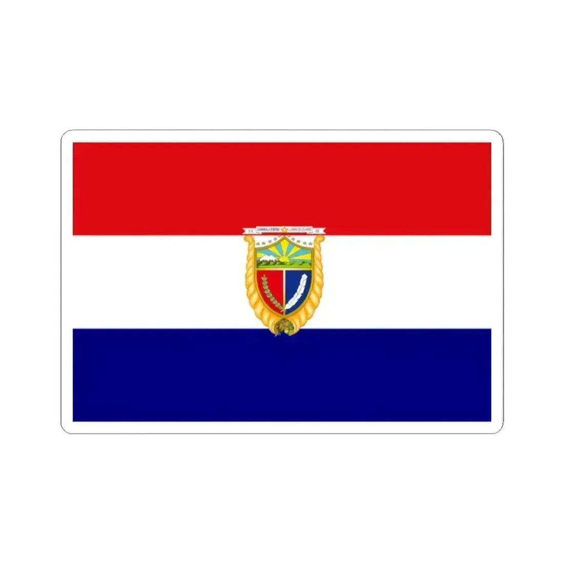 Flag of Guaranda Ecuador - STICKER Vinyl Kiss-Cut Decal 2 Inch White - The Sticker Space