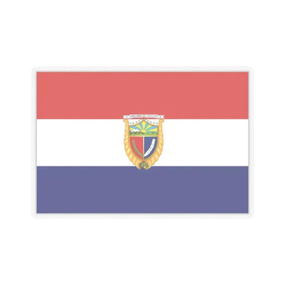 Flag of Guaranda Ecuador - STICKER Vinyl Kiss-Cut Decal 3 Inch Transparent - The Sticker Space