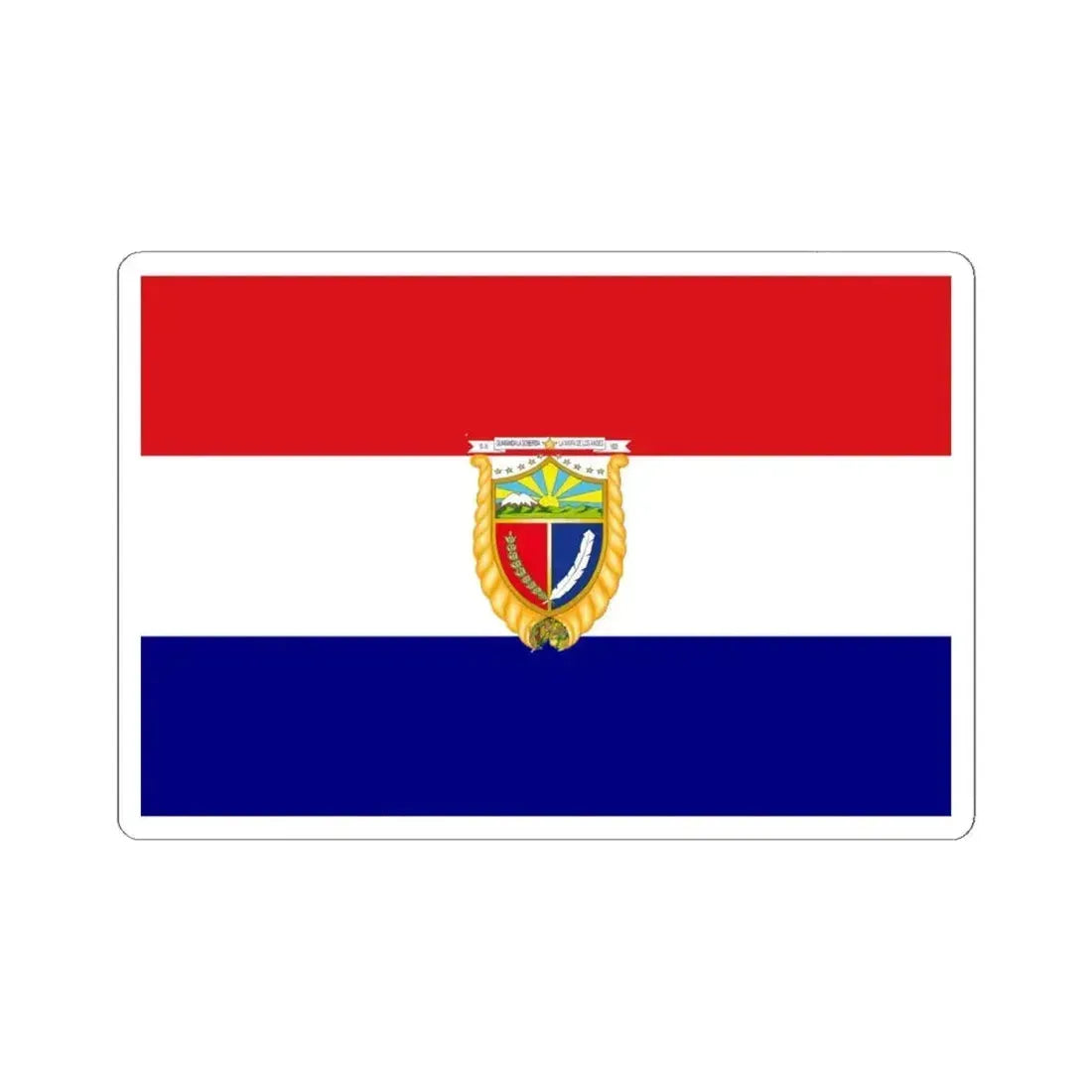 Flag of Guaranda (Ecuador) STICKER Vinyl Kiss-Cut Decal 6 Inch White - The Sticker Space