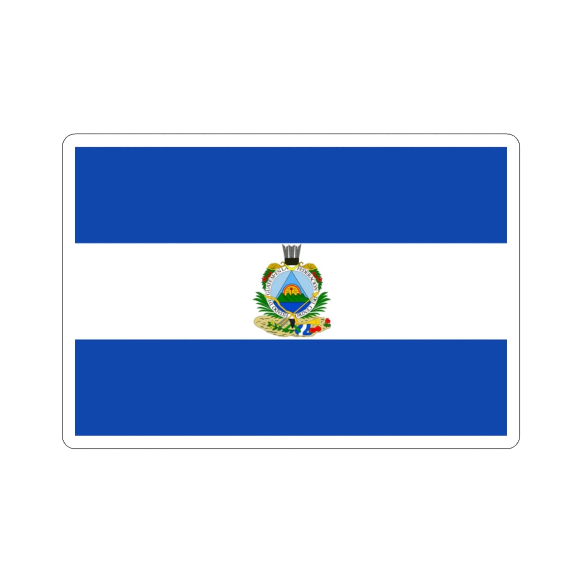 Flag of Guatemala (1838-1843) STICKER Vinyl Die-Cut Decal-2 Inch-The Sticker Space