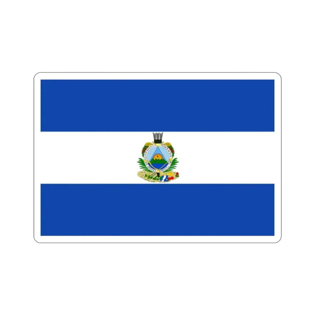 Flag of Guatemala (1838-1843) STICKER Vinyl Die-Cut Decal 2 Inch - The Sticker Space