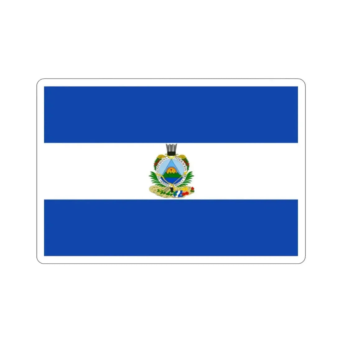 Flag of Guatemala (1838-1843) STICKER Vinyl Die-Cut Decal 2 Inch - The Sticker Space