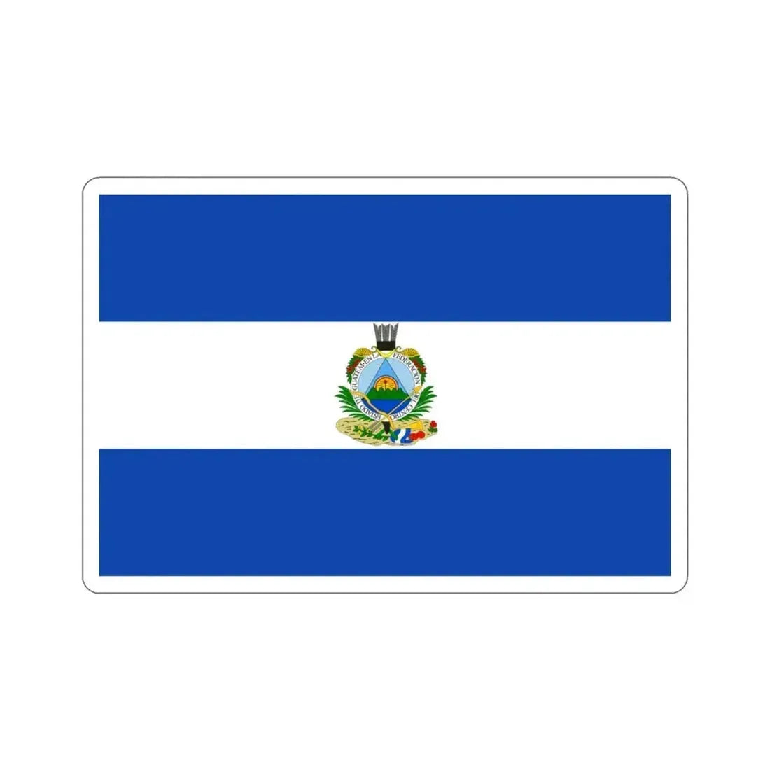 Flag of Guatemala (1838-1843) STICKER Vinyl Die-Cut Decal 3 Inch - The Sticker Space