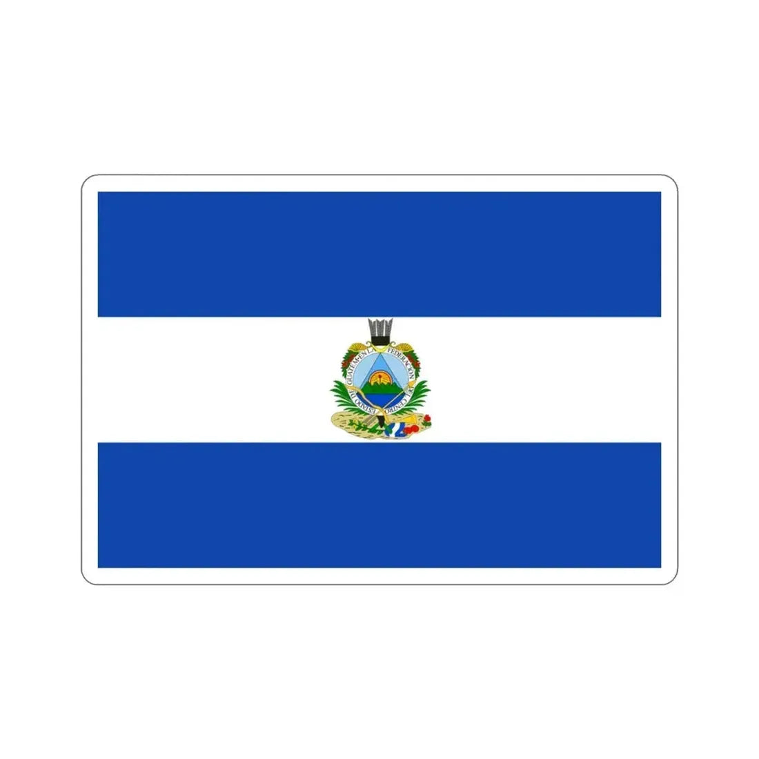 Flag of Guatemala (1838-1843) STICKER Vinyl Die-Cut Decal 3 Inch - The Sticker Space