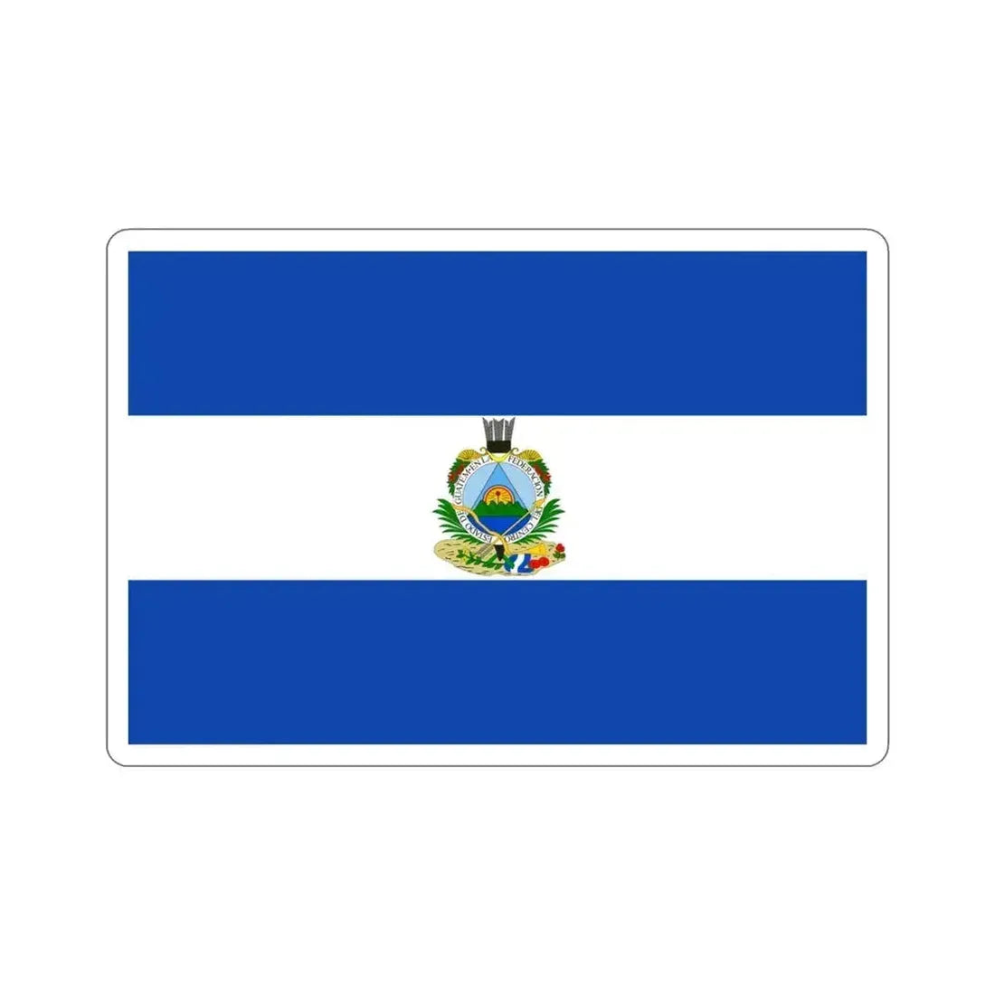 Flag of Guatemala (1838-1843) STICKER Vinyl Die-Cut Decal 4 Inch - The Sticker Space