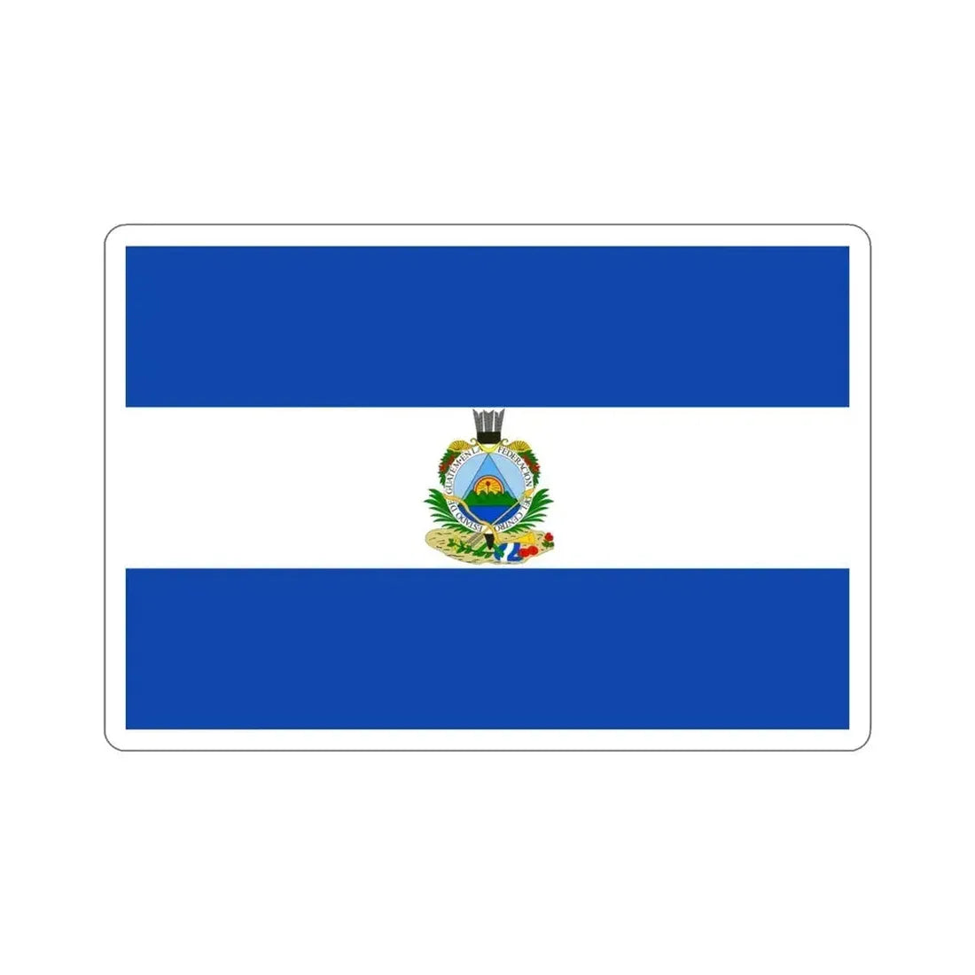 Flag of Guatemala (1838-1843) STICKER Vinyl Die-Cut Decal 4 Inch - The Sticker Space