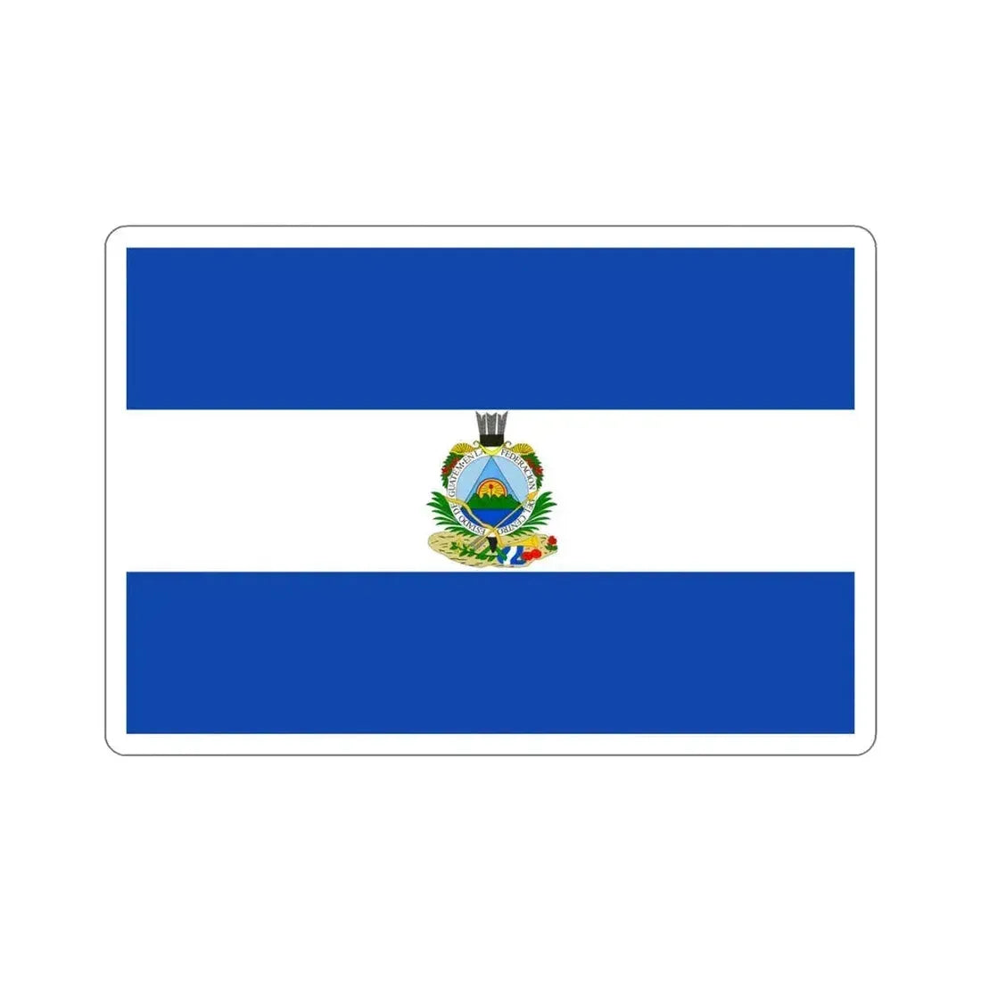 Flag of Guatemala (1838-1843) STICKER Vinyl Die-Cut Decal 5 Inch - The Sticker Space
