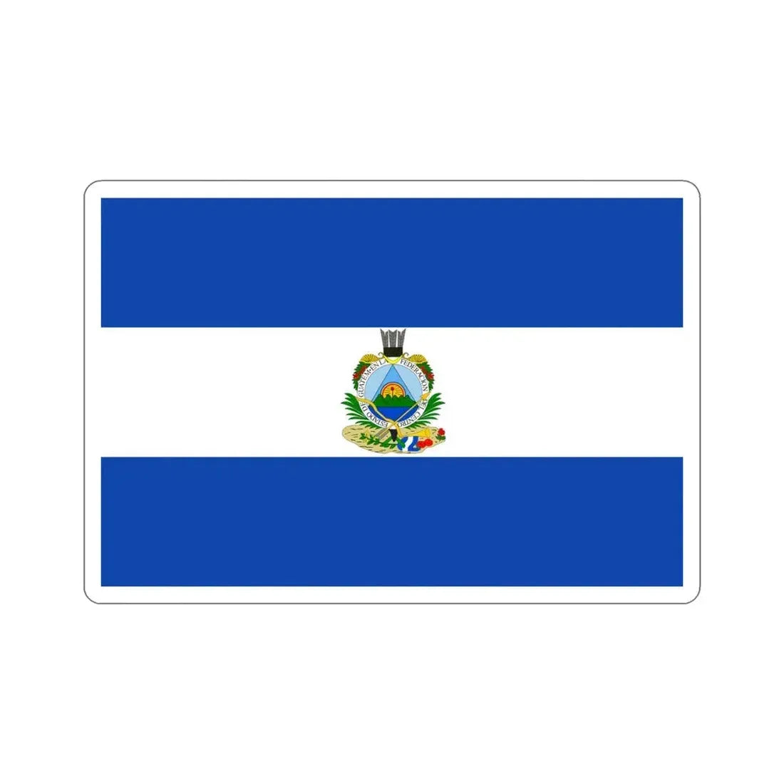 Flag of Guatemala (1838-1843) STICKER Vinyl Die-Cut Decal 5 Inch - The Sticker Space
