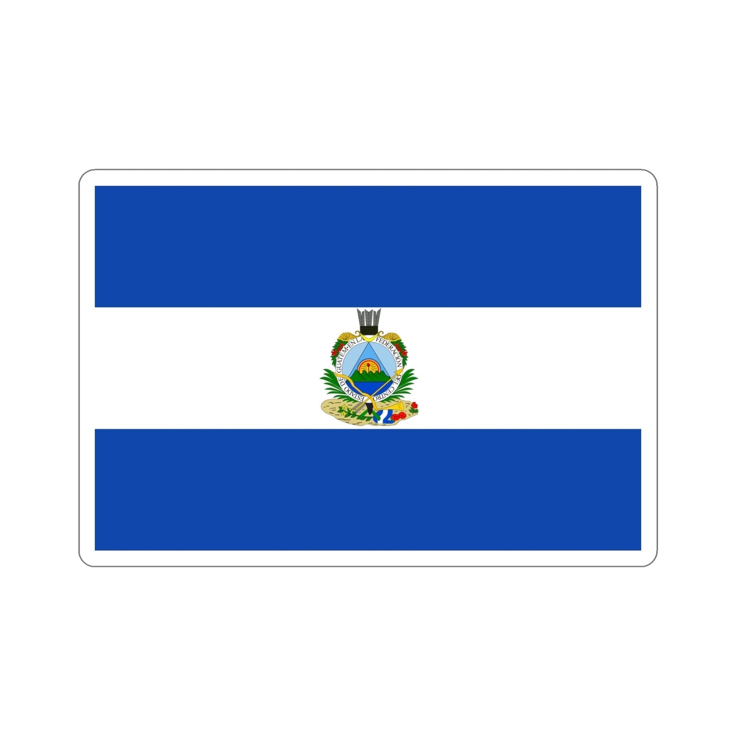 Flag of Guatemala (1838-1843) STICKER Vinyl Die-Cut Decal-6 Inch-The Sticker Space