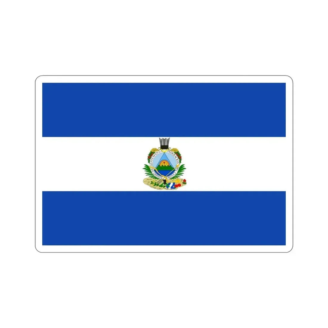Flag of Guatemala (1838-1843) STICKER Vinyl Die-Cut Decal 6 Inch - The Sticker Space