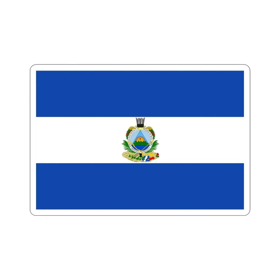 Flag of Guatemala (1838-1843) STICKER Vinyl Die-Cut Decal - The Sticker Space