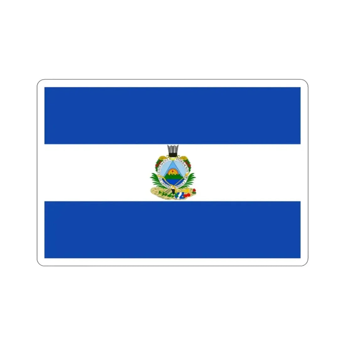 Flag of Guatemala (1838-1843) STICKER Vinyl Die-Cut Decal - The Sticker Space